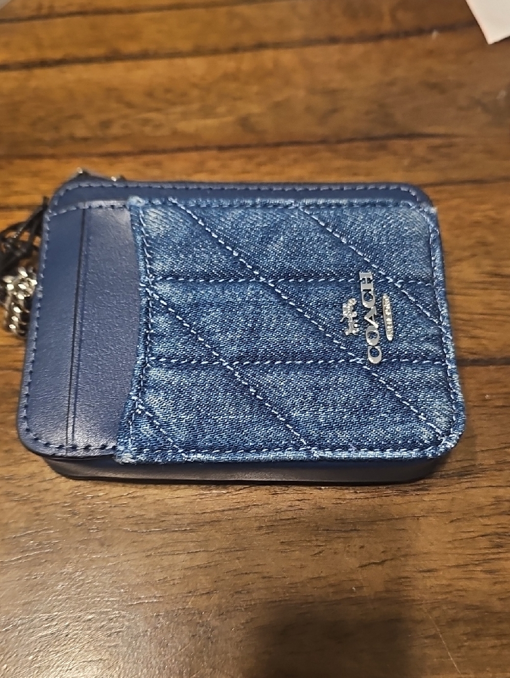 Coach Denim Credit Card Holder